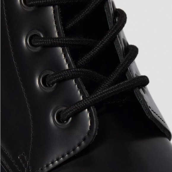 Dr. Marten's Emmeline Smooth Leather Lace Up Ankle Boots Womens US 9 BLACK Shoes - Picture 7 of 16